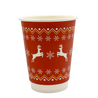 Go Pak Double Wall Christmas Cups 12oz / No Lids / 100 Cups Christmas Jumper Cups