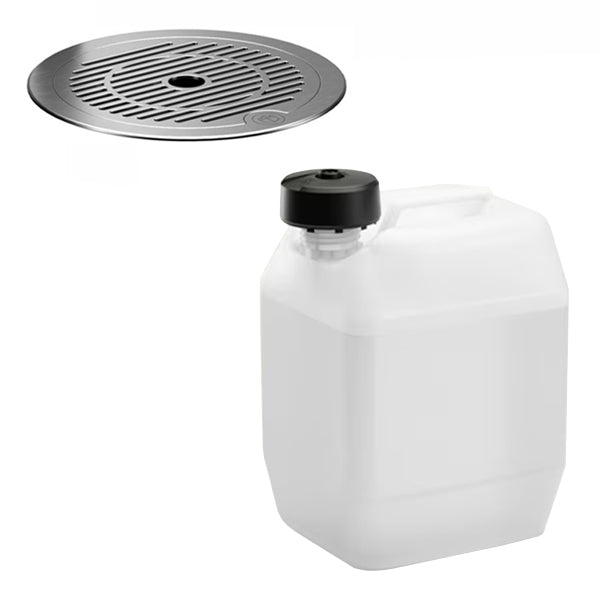 T1 Round Drip Tray Steel Finish