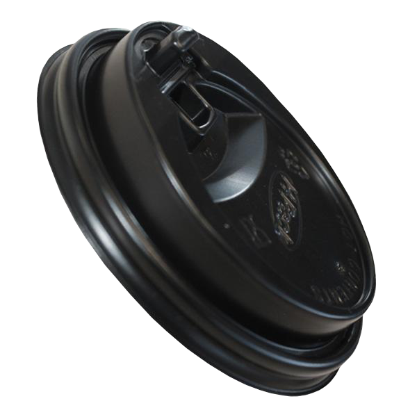 H Pack Hidden Product Upsell Black Reclosable Sip Thru Lids 500