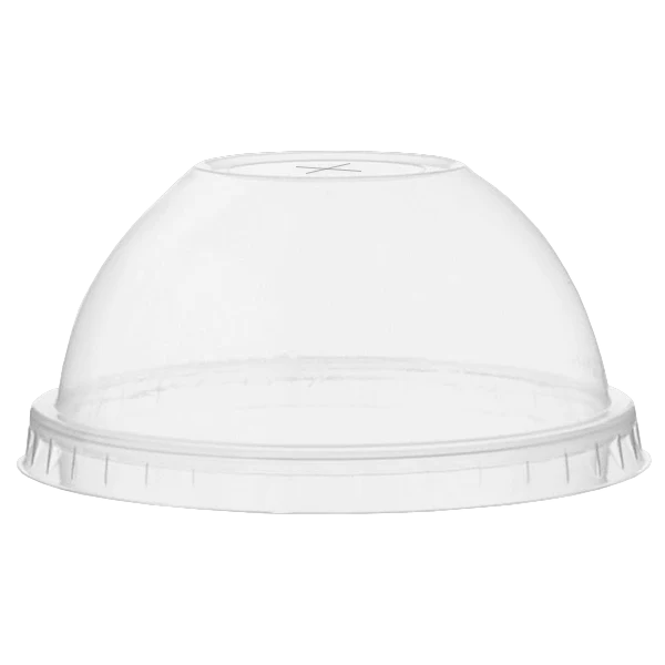 H Pack Domed Lids Domed PET Lids With Straw Slot