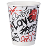 Intertan Double Wall Paper Cups Double Wall Graffiti Mixed Design Cups