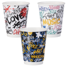 Intertan Double Wall Paper Cups Double Wall Graffiti Mixed Design Cups