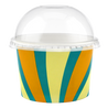 Tas Ice Cream Tubs 1 scoop _4oz` / Flip Up Domed Lids / 500 Tubs Groovy Ice Cream Tubs