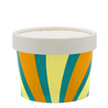 Tas Ice Cream Tubs 1 scoop _4oz` / Paper Lids / 500 Tubs Groovy Ice Cream Tubs