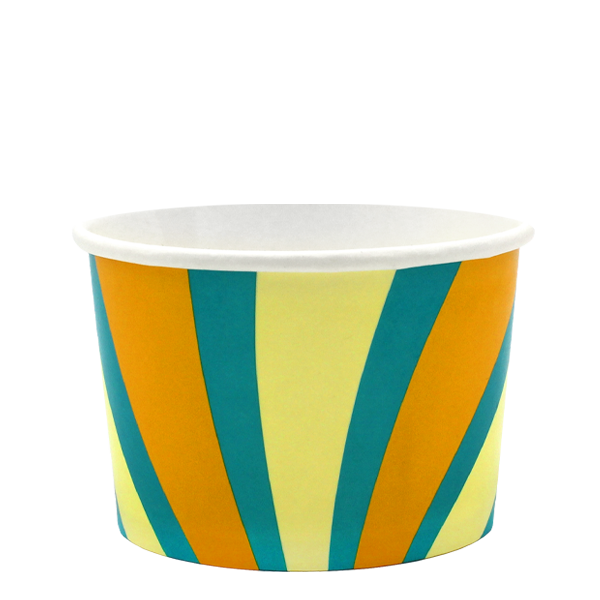 Tas Ice Cream Tubs 1 scoop _4oz` / No Lids / 500 Tubs Groovy Ice Cream Tubs