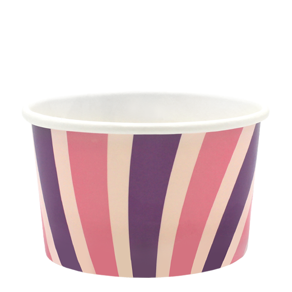 Tas Ice Cream Tubs 2 scoop _6oz` / No Lids / 500 Tubs Groovy Ice Cream Tubs