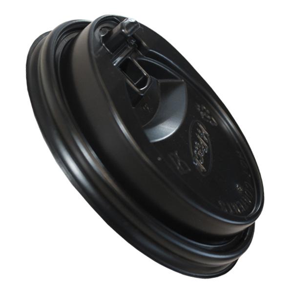 H Pack Hidden Product Upsell Black Reclosable Sip Thru Lids