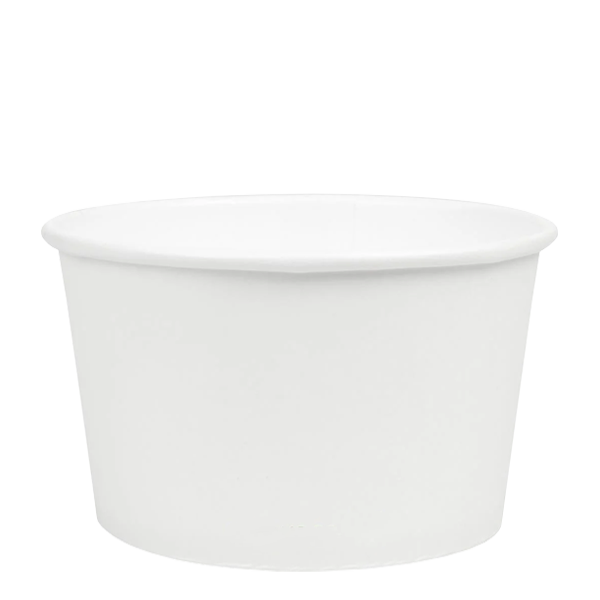 Tas Ice Cream Tubs 1 Scoop _4oz` / 50 Tubs White Ice Cream Tubs