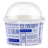 Tas Ice Cream Tubs 1 scoop _100ml` / Domed Lids / 50 Tubs Tas-ty Finest Ice Cream Tubs