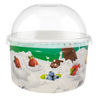 Tas Ice Cream Tubs 2 scoop _160ml` / Domed Lids / 100 Tubs TAS-ty Fruity Ice Cream Tubs