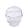 H Pack Ice Cream Tubs 6oz / Domed Lids - No Hole / 1000 Tubs PET Ice Cream Pots