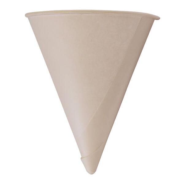 H Pack Water Cones 4oz / 5000 Cones Biodegradable Paper Cones