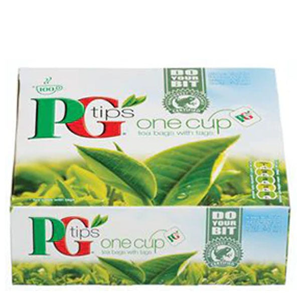 Automatic Retailing Tea Bags 12 x 100 Bags PG Tips Tagged Tea Bags